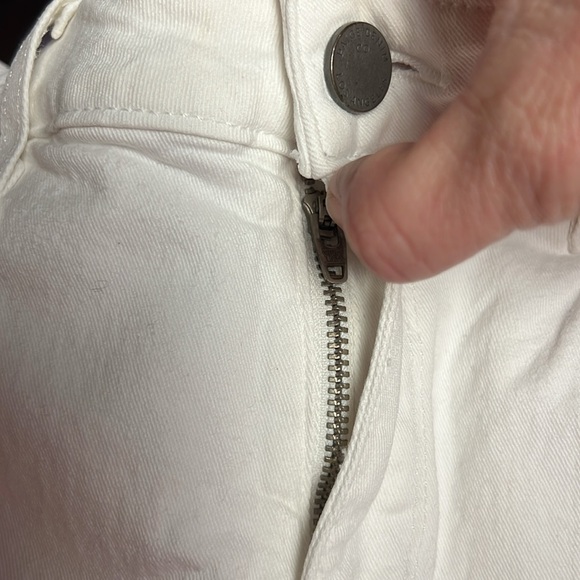 Paige women's‎ white jeans 30 Low Rise Verdugo Ankle pockets stretch boho summer - Picture 8 of 8